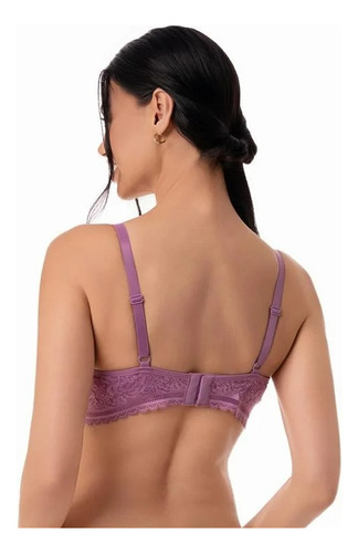 Conjunto De Lencería Con Encaje - Calidad Premium Lila 100
