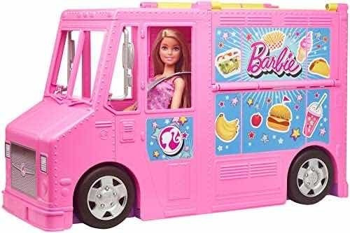 Barbie + Limusina Expandible Con 4 Hermanas + Accesorios