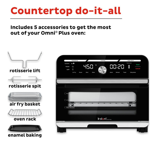 Instant Omni Plus Combo De Horno Tostador Y Freidora De Aire