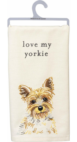 Primitives By Kathy Love My Yorkie Toalla De Plato, 20 ...