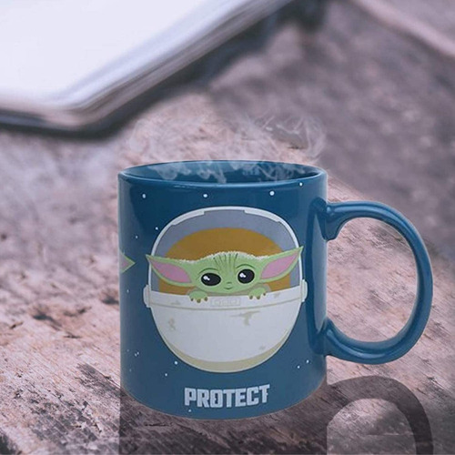Taza Star Wars The Mandalorian Protect Attack Snack 20 Oz