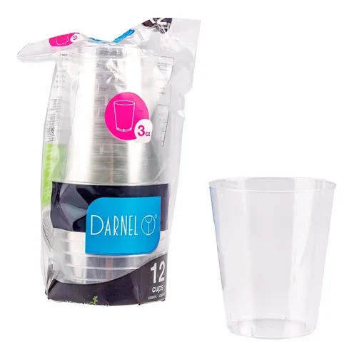 Vaso Murano Plástico 3 Oz Darnel X 300 Unidades.