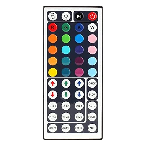 Control Remoto De Tira De Luces Led Rgb De 44 Teclas, C...