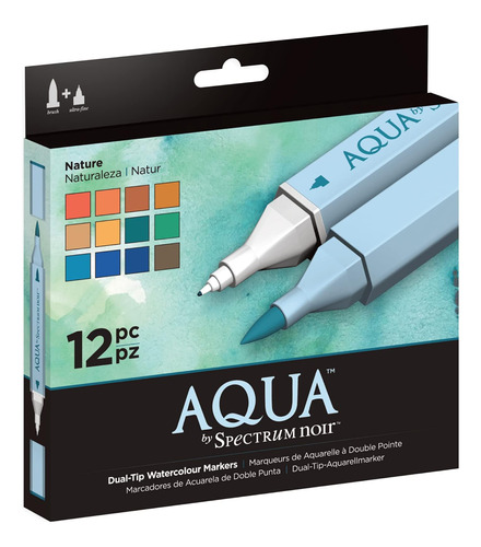 Spectrum Noir Aqua Artists Rotuladores Para Colorear A Base 