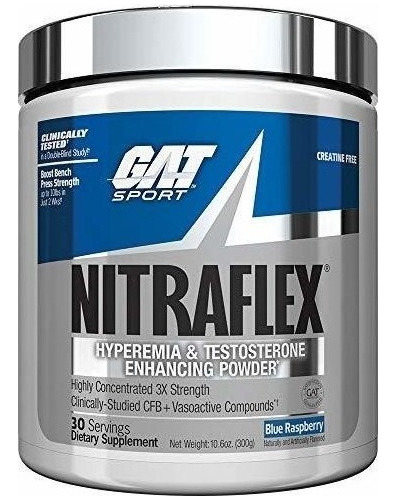 Gat Sport, Polvo Estimulante De Testosterona Nitraflex, Aume