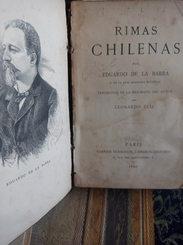 Rimas Chilenas. Eduardo De La Barra. 1890