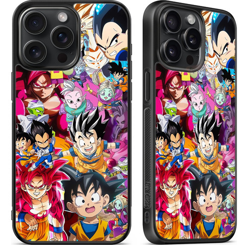 Funda Dragon Ball Daima Goku Vegeta Super Saiyan 4 Anime Negro Iphone 7