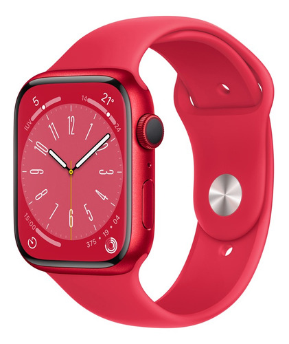 Apple Watch Series 8 GPS - Caja (PRODUCT)RED de aluminio 45 mm - Correa deportiva (PRODUCT)RED - Patrón - Distribuidor Autorizado