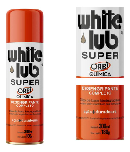 White Lub Desengripante Completo Lubrificante 300ml