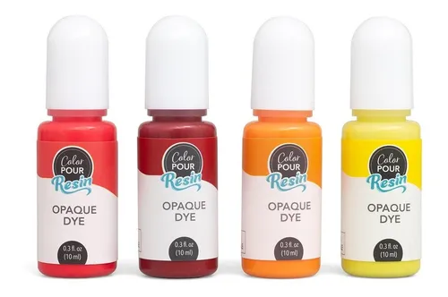 comprar Set De Tintas Opacas Para Resina Colores Cálidos Color Pour 