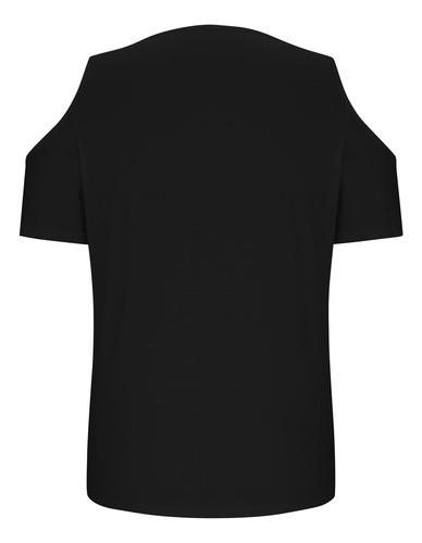 Top De Moda Con Hombros Descubiertos Y Transpirable De Color