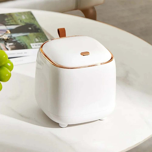 Cubo De Basura De Escritorio,ligero De Lujo, De Mesa De Café
