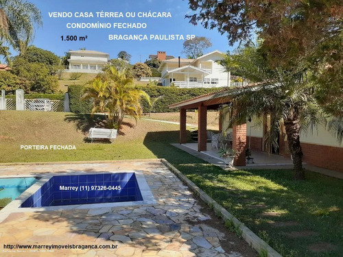 Sítio / Chácara Para Venda Em Bragança Paulista, Condomínio Jardim Das Palmeiras, 4 Dormitórios, 1 Suíte, 4 Banheiros, 10 Vagas - 3034_1-1731147