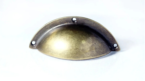 Imagen 2 de 6 de Tirador Manija Para Cajon Circular Metalico Herraje Cubeta