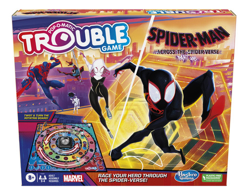 Hasbro Gaming Trouble: The Spider-verse Edition Para Fanáti