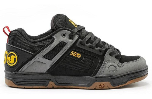 Tenis Dvs Comanche Black Charcoal Gum Gold Fusion Nubuck