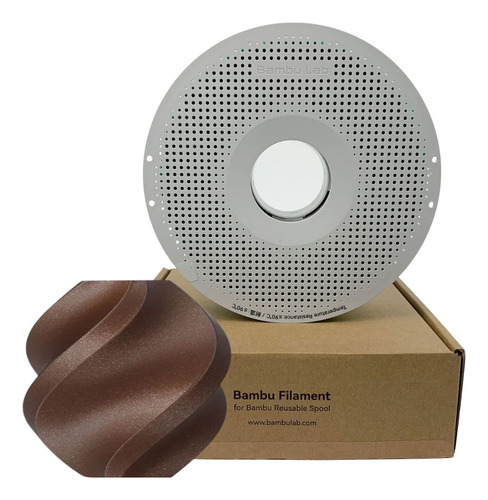Filamento Bambu Lab Pla Galaxy 1kg 1,75mm C/ Carretel Marrom