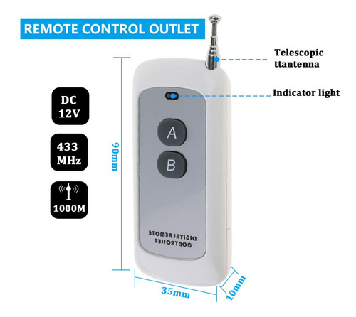 Interruptor De Telemando Digital Inalámbrico Inteligente