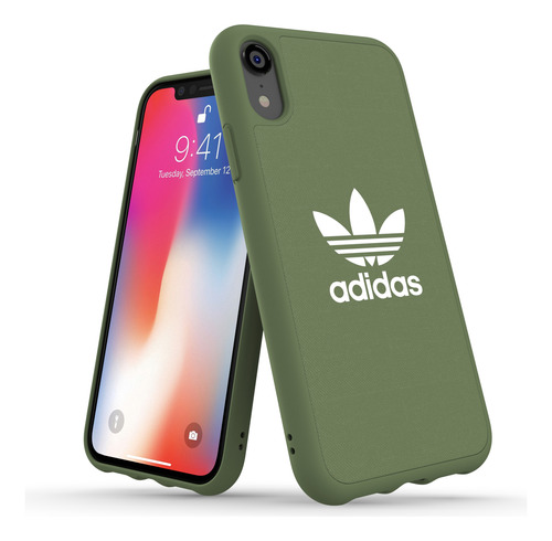 Protector adidas Para iPhone XR Moulded Verde