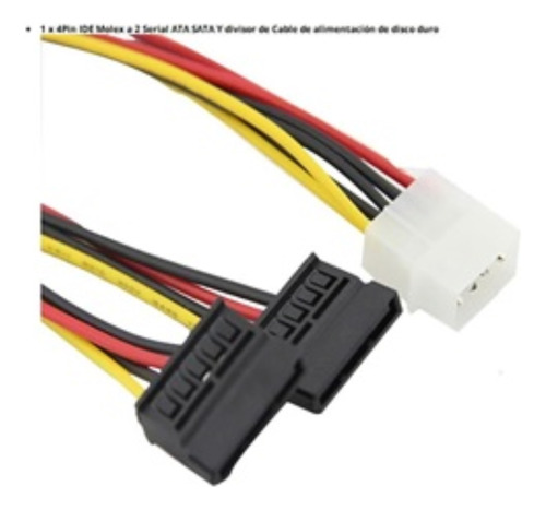 2 Cables Poder Sata, Para  Disco Duro, Unidades Cd,dvd  3$ 