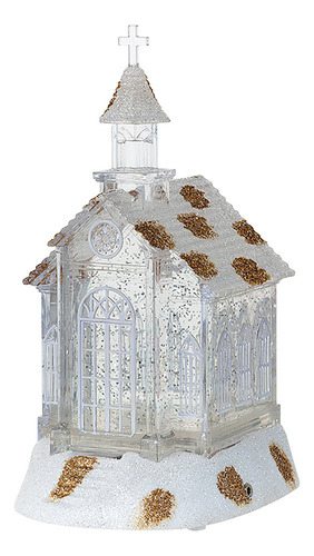 Caixas De Música De Flocos De Neve Da Igreja De Cristal De