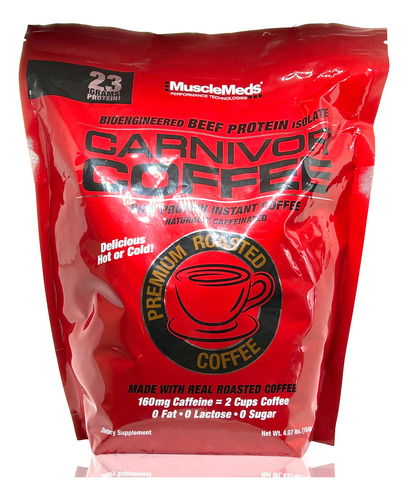 Cafe Con Proteina Musclemeds Carnivor 4.07 Lb Caffee Premium Sabor Coffee