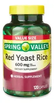 Comprar Arroz com fermento vermelho Spring Valley O fermento de arroz vermelho 600 mg 120 cápsulas pode ajudar a reduzir o colesterol, o que pode ajudar na digestão e melhorar a circulação sanguínea.