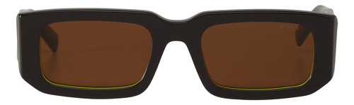 Prada Spr 06ys 15m-01t Square Shape Abstract Dark Brown (Usado)