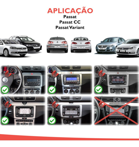 Imagem 7 de 10 de Moldura De Painel Dvd 2 Din Jetta Amarok Passat Tiguan