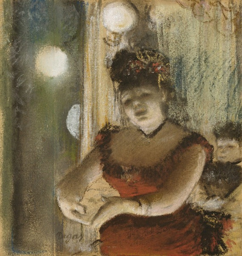 Lienzo Tela Edgar Degas Cantante En El Café 70x74cm