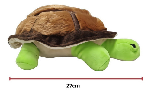 Imagen 2 de 4 de Peluche Tortuga Suave Y Adorable 27 Cm Art 2628 Loonytoys