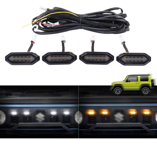 Autorder Para Luz Led Rejilla Suzuki Jimny Accesorio Ambar