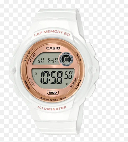 Reloj Casio Lws-1200h Dama Digital Lap Memori 60 Wr 100 M