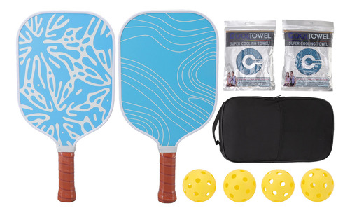 Juego De Raquetas De Pickleball, Palas Y Pelotas Portátiles