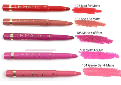Labial L'oréal Paris Le Matte Color Mattte-r Or Fact Crayon