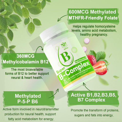 Complejo De Vitaminas B Metiladas Energía Alta Biodisponibil