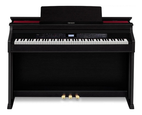 Piano Digital Casio Celviano Ap650 Mueble Banqueta Cuo Color Negro