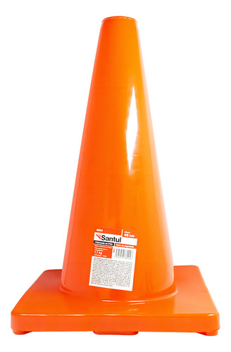 Cono Reflejante Seguridad Vial Pvc Transito Precaucion 45cm Color Naranja