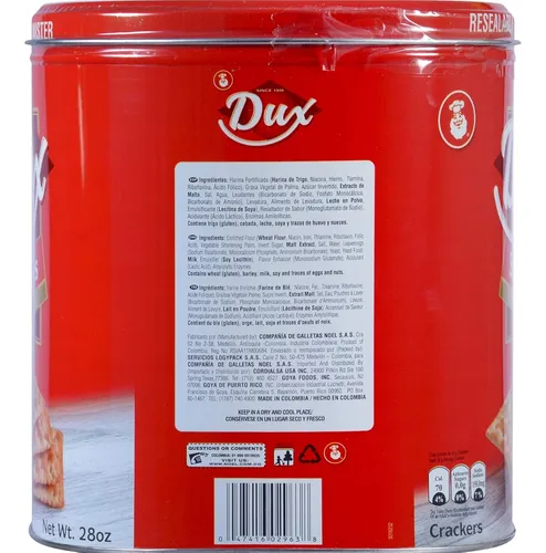 Dux Galletas Saladas, Originales, 28 Onzas