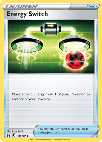 Energy Switch 129/160 Pokemon Card Crown Zenith