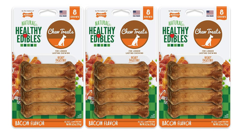 Healthy Edibles Long Lasting Chew Treats. (4) 8 Count Pakcs