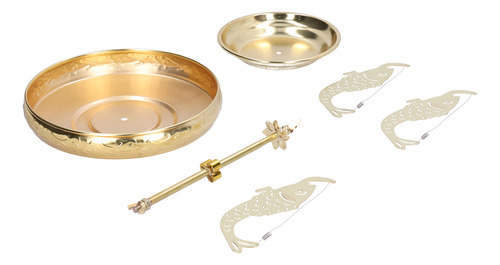 Soporte Para Bobinas De Incienso De Acero Inoxidable Dorado