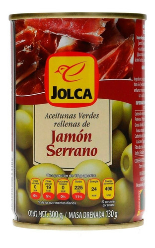 Aceituna Jolca Rellena De Jamon Iberico 300 Grs 5 Pack Ipg