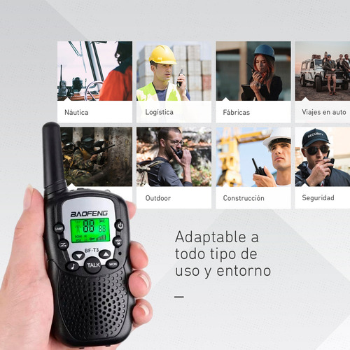 Imagen 3 de 9 de Walkie Talkie Handy Baofeng Infantil Para Niños Juguete