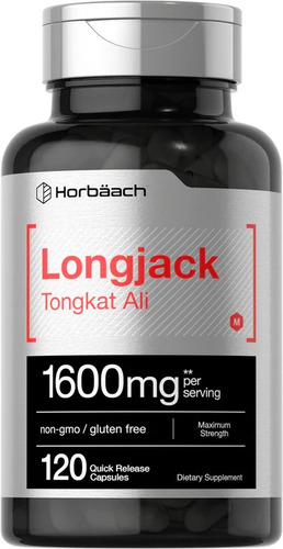 Longjack Tongkat Ali 1600 Mg 120 Cápsulas