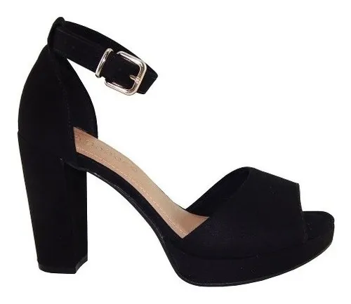 Salto grosso cheap preto bebece