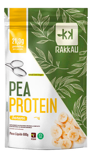 Pea Protein Sabor Banana Rakkau 600g Banana