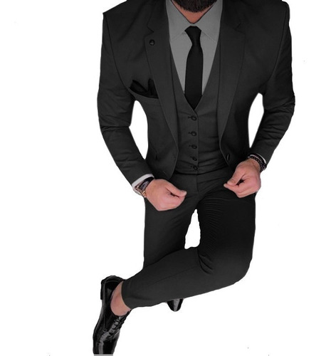 Trajes Entallados Hombre Con Zapatos Y Cinto Import Usa