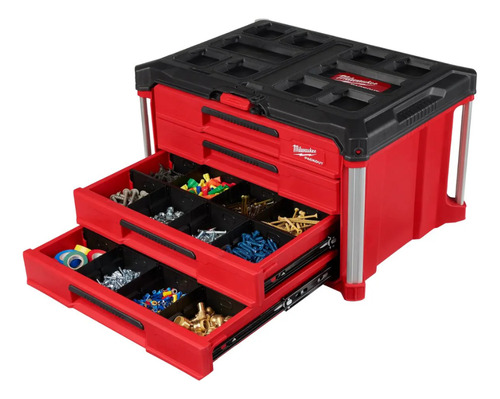 Caja Milwaukee De Herramientas De 4 Cajones Packout
