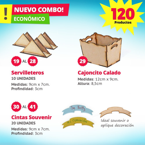 Imagen 7 de 10 de Candy Bar Fibrofacil 120 Productos Mdf Candybar Fibrofacil